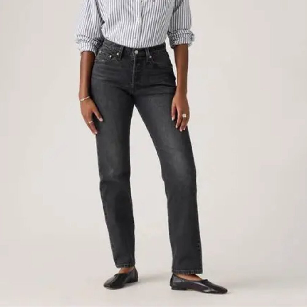 NWT Levis 501 Curve Black